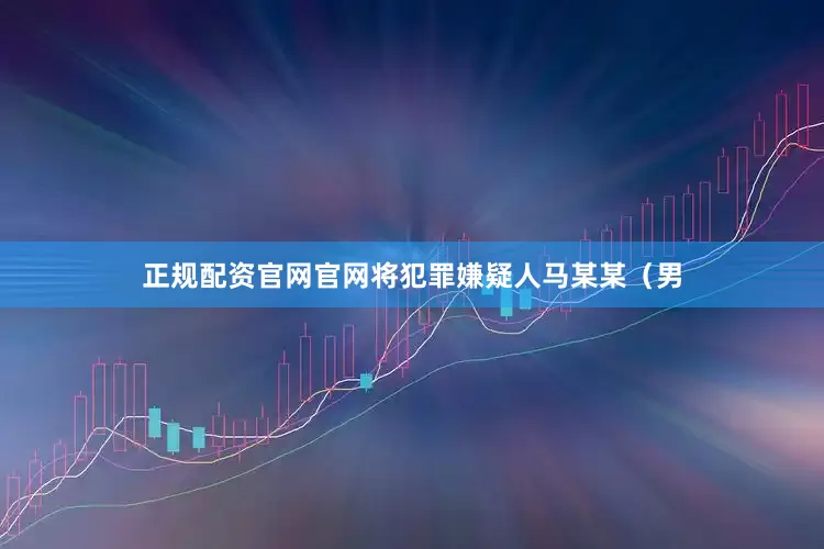 正规配资官网官网将犯罪嫌疑人马某某（男