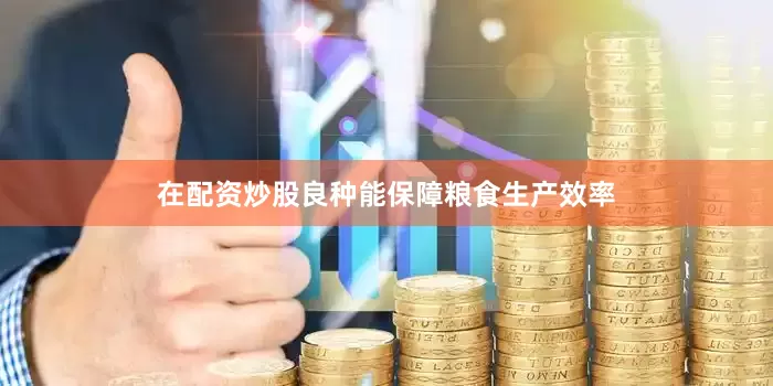 在配资炒股良种能保障粮食生产效率